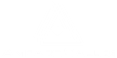 Logo Amparo salud color blanco